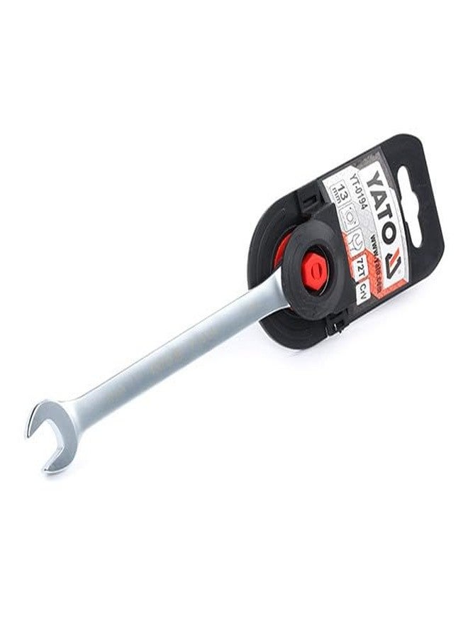 Yato Combination Ratchet Wrench YT-0194 Spanner Carbon Steel Spanner Combination Ratchet Spanner Set 13 mm - Image 2